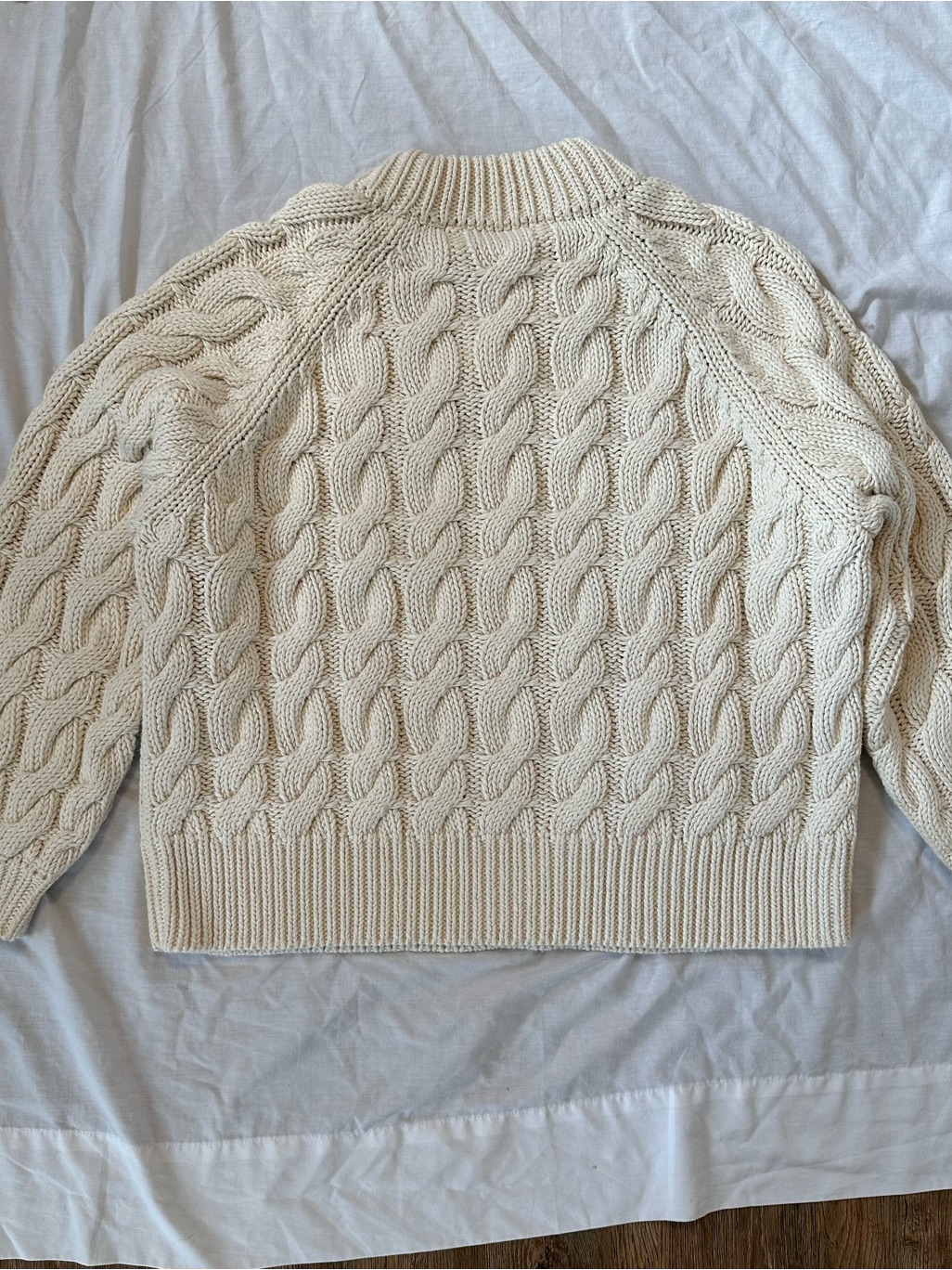 Sister Katie Julia Cable Knit Sweater In Natural Size S — image 3 of 8
